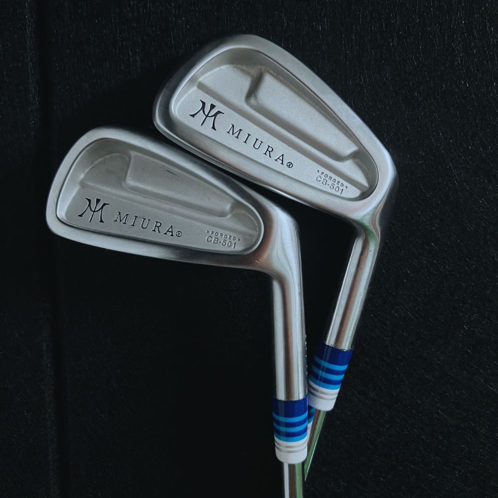 Miura CB-501 forged irons with custom striped ferrules